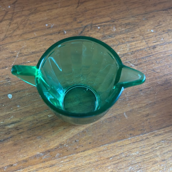 Vintage Arko Agate green depression uranium glass child’s tea set small pitcher - Picture 3 of 7